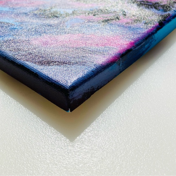 🎨Original “Tropical Sunset” Wrapped Canvas Art - Picture 3 of 4